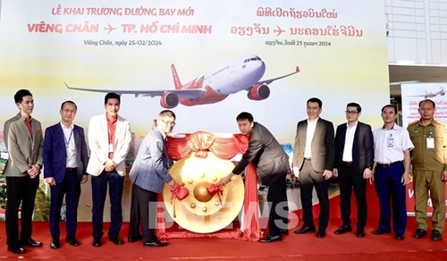 Vietjet opens air service between HCM City and Vientiane, Laos
