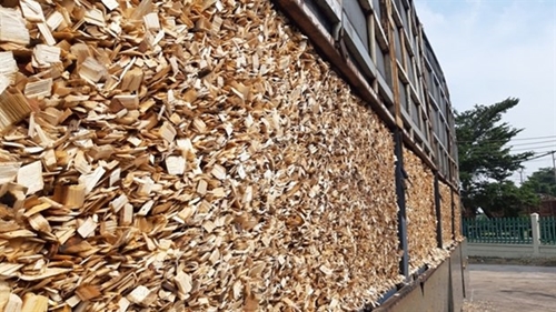 Vietnam exports wood chips to 13 markets