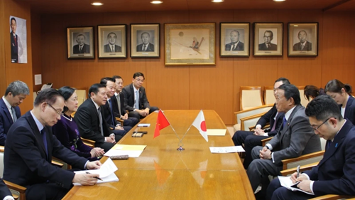 Party official leads delegation to visit Japan
