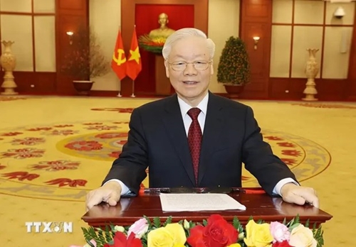 Party leader of Vietnam extends New Year greetings to Laos, Cambodia