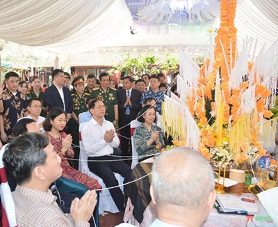 Party, State Leaders Join Lao Traditional Festival