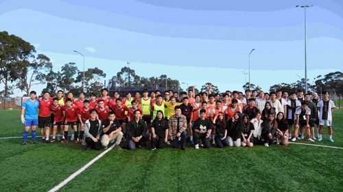 Annual football tournament of Vietnamese International Student Association at Monash University held