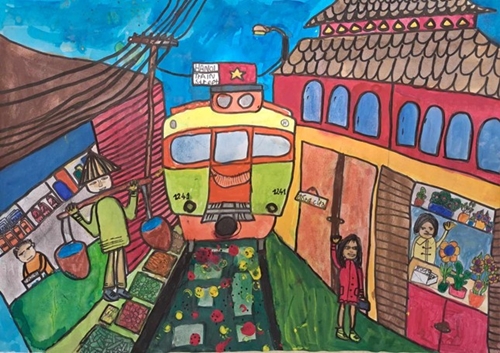 Painting contest on Vietnam held for Hungarian students
