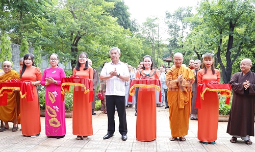 Environmentally friendly park in association with Ho Chi Minh cultural space inaugurated at pagoda
