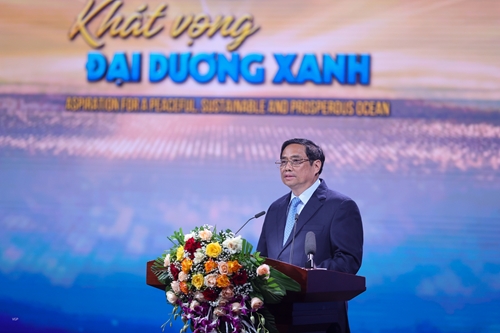 Le PM Pham Minh Chinh appelle à agir pour l’océan bleu, la paix et le développement durable