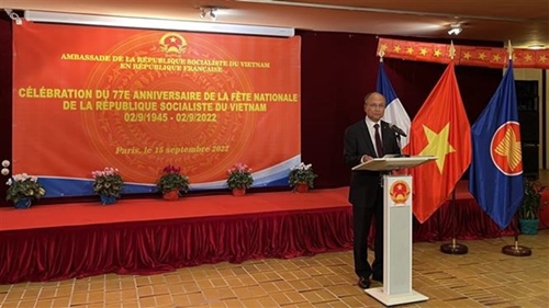 L Ambassade du Vietnam en France célèbre le 77e anniversaire de la Fête Nationale
