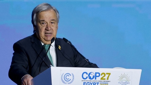 COP27 le chef de l’ONU appelle à un pacte de solidarité pour le climat