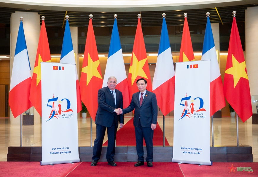 Coopération culturelle - un point lumineux reliant l'amitié Vietnam - France