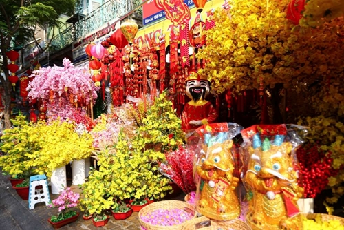 Hô Chi Minh-Ville Grande diversité dans les produits de décoration du Têt