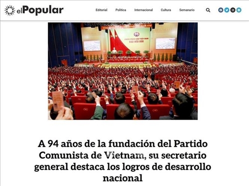 La presse uruguayenne met l’accent sur l’article du secrétaire général du PCV