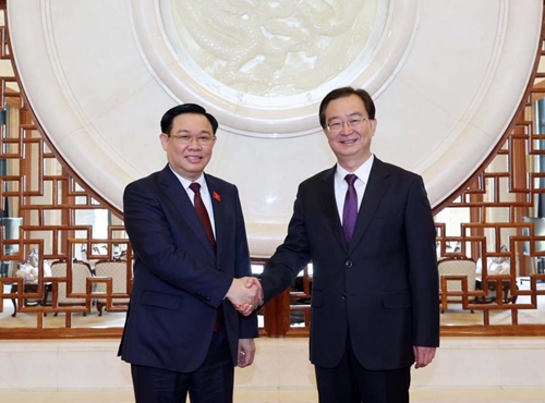 Le président de l’ANV reçoit le secrétaire du Comité provincial du Parti du Yunnan