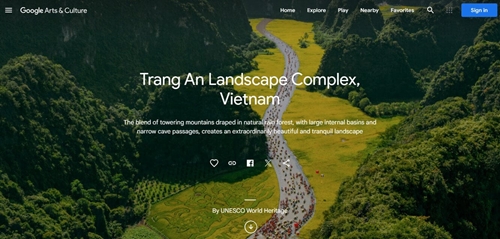 Le complexe paysager de Trang An sur Google Arts  Culture