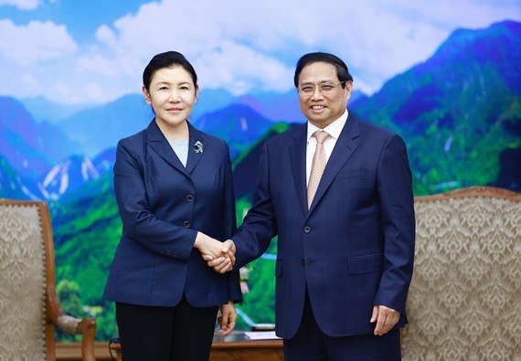 Le PM Pham Minh Chinh reçoit la ministre chinoise de la Justice