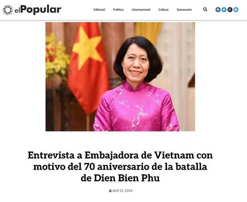 L ambassadrice du Vietnam en Argentine souligne l importance de la Victoire de Dien Bien Phu