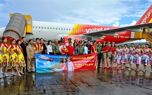 越捷航空开通印度至富国岛首趟直飞航班