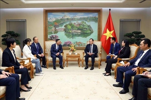 越南政府副总理陈刘光会见日本九州经济交流促进团