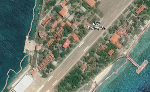 谷歌地图恢复大长沙岛上的越南国旗图像