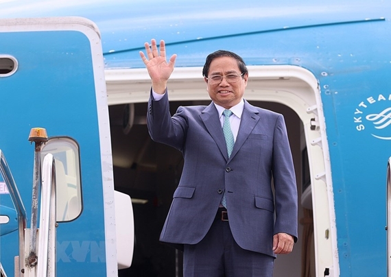 越南总理范明正抵达巴西首都巴西利亚（组图）