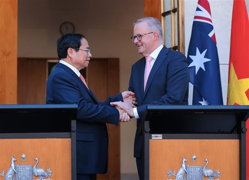 越澳两国总理宣布建立全面战略伙伴关系