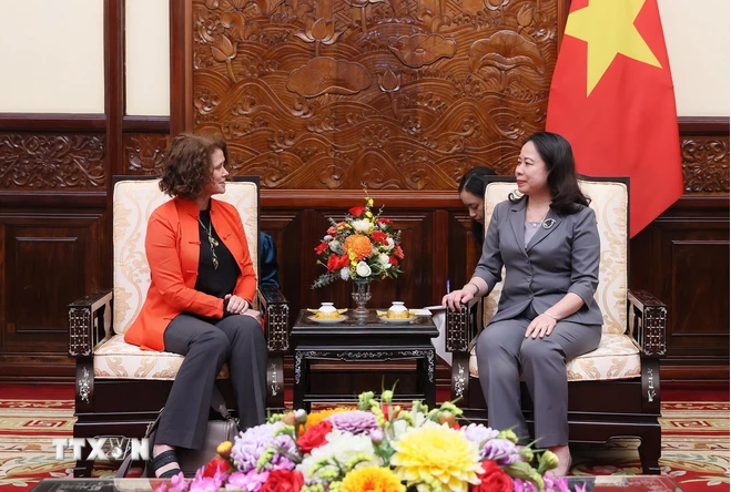 越南国家代主席武氏映春会见世界银行驻越南首席代表