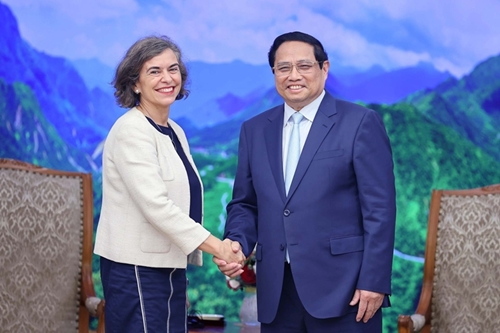 越南政府总理范明正会见西班牙新任驻越南大使