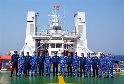 越中海警2024年第一次北部湾海域联合巡逻圆满结束