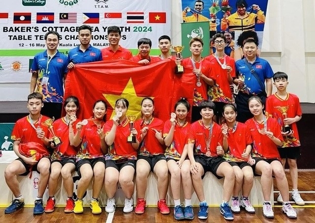 越南青少年乒乓球队获得亚洲锦标赛参赛资格