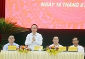Президент Во Ван Тхыонг провел рабочую встречу с Парткомом провинции Ниньтхуан