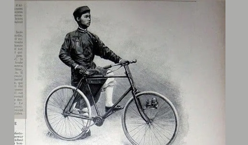 Первый вьетнамцев, севший на велосипед, попал во французскую газету