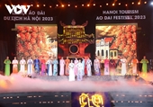 Ханойский туристический фестиваль традиционного платья Аозай 2023 Прославление красоты вьетнамской культуры