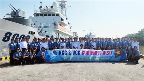 Силы береговой охраны Южной Кореи посетили Командование береговой охраны района 1