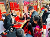 Более 200 000 человек посетили Фестиваль каллиграфии в храме литературы Ванмиеу-Куоктызям