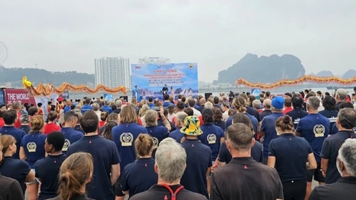 Экипаж кругосветной гонки на парусных судах «Clipper» прибыл в Куангнинь