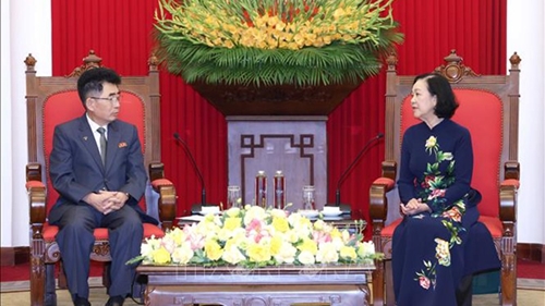 Постоянный член Секретариата ЦК КПВ Чыонг Тхи Май приняла делегацию ТПК
