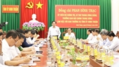 Глава Отдела ЦК КПВ по внутренним делам провел рабочую встречу с руководителями провинции Ниньтхуан
