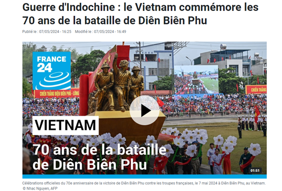 Французские СМИ освещают 70-летие победы при Дьенбьенфу