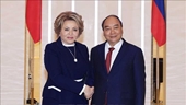 El presidente vietnamita se reúne con la titular del Consejo de la Federación de Rusia