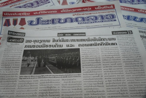 Agencias de prensa importantes de Laos destaca la visita de su primer ministro a Vietnam