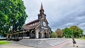 Catedral de Kon Tum obra arquitectónica católica maestra en Vietnam
