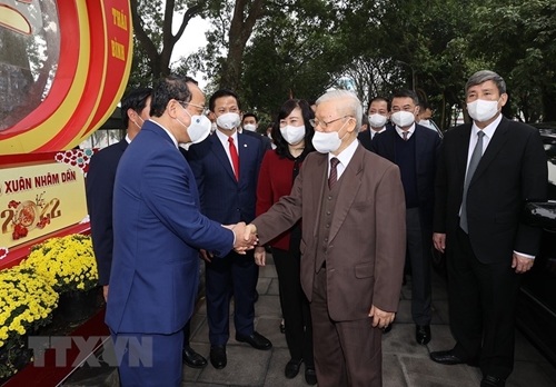 El Secretario General del PCV felicita a la provincia de Bac Ninh con motivo del Año Nuevo Lunar