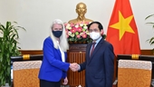 El Ministro de Relaciones Exteriores Bui Thanh Son se reúne con la Ministra Británica de Estado para Asia