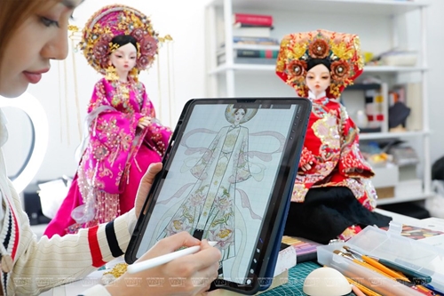 Belleza cultural de muñecas Diosas Madres de Vietnam
