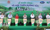 El primer ministro inaugura la construcción del complejo Moc Chau Milk Paradise