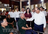 El jefe de Estado otorga donaciones a los inválidos de guerra en la provincia de Bac Ninh