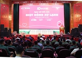Inauguración del programa  Hanh trinh do y el Día de Donación de Sangre  Giot hong xu Lang