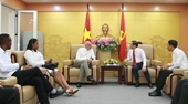 Recibe Partido Comunista de Vietnam a la delegación de la Unión de Periodistas de Cuba UPEC