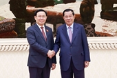 El Presidente de la Asamblea Nacional recibido por el primer ministro camboyano, Hun Sen