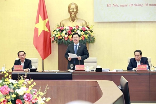 Reunión entre el Comité del Partido de la Asamblea Nacional y la Junta Permanente del Comité del Partido de Ciudad Ho Chi Minh