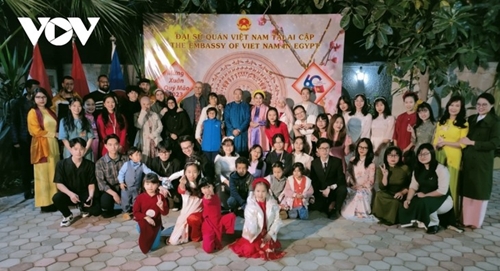 Comunidad de vietnamitas en Egipto celebra el Tet 2023