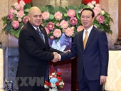 Presidente vietnamita recibió a delegación de alto nivel del Partido Comunista de Cuba